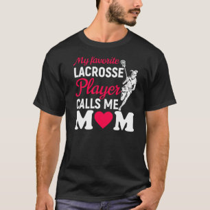 T-shirt Mon Joueur De Crosse Préféré M'Appelle Maman Fier