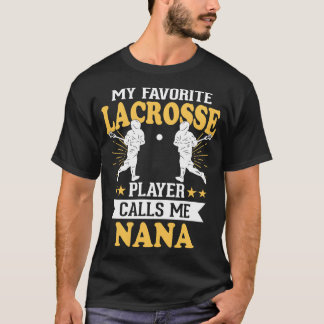 T-shirt Mon Joueur De Crosse Préféré M'Appelle Nana