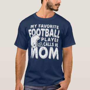 T-shirt Mon Joueur De Football Favori M'Appelle Maman Drôl