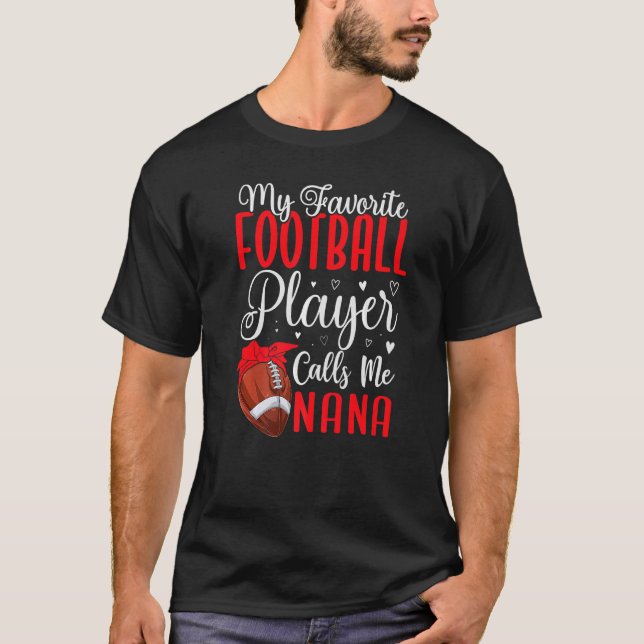 T-shirt Mon joueur de football favori m'appelle NANA migno (Devant)