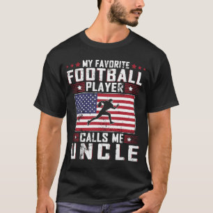 T-shirt Mon Joueur De Football Favori M'Appelle Oncle Père