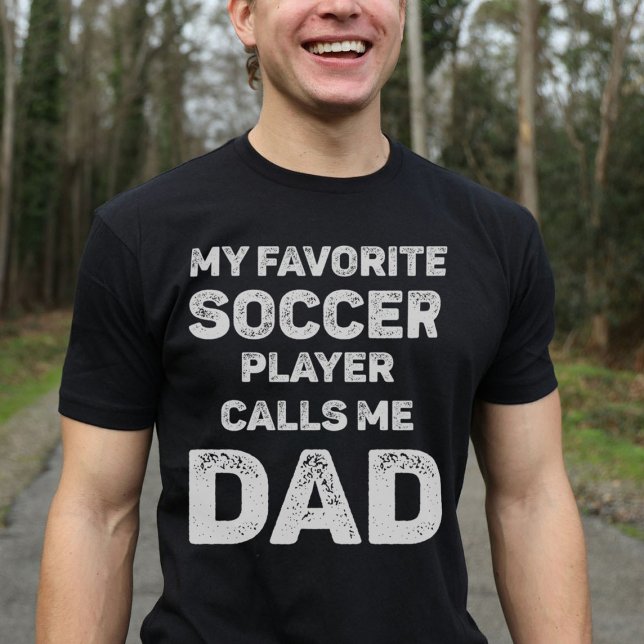 T-shirt Mon Joueur De Football Favori M'Appelle Papa (Créateur téléchargé)
