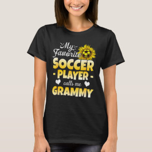 T-shirt Mon Joueur De Football Préféré M'Appelle Grammy