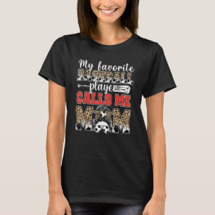 T-shirt Mon Joueur De Football Préféré M'Appelle Maman Leo