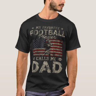 T-shirt Mon Joueur de Football Préféré M'appelle Papa Fête