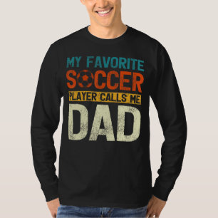 T-shirt Mon Joueur De Football Préféré M'Appelle Papa Men