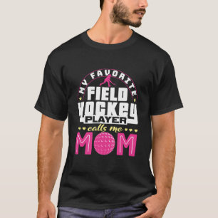 T-shirt Mon Joueur De Hockey De Champ Préféré M'Appelle Ma