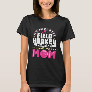 T-shirt Mon Joueur De Hockey De Champ Préféré M'Appelle Ma