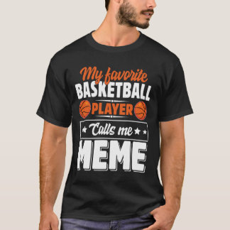 T-shirt Mon Joueur De Sketll Préféré M'appelle Mème La Fêt