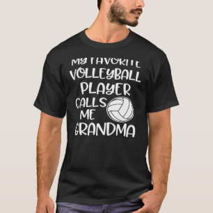 T-shirt Mon Joueur De Volley-ball Préféré M'Appelle Grand-