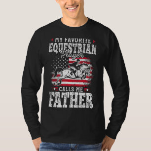 T-shirt Mon Joueur Équestre Préféré M'Appelle Père Fath
