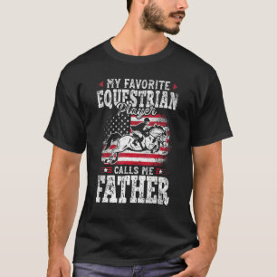 T-shirt Mon Joueur Équestre Préféré M'Appelle Père Fath