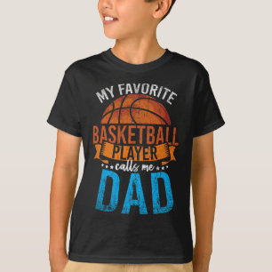 T-shirt Mon Joueur favori Bysketbyll Me Appelle Papa Byske
