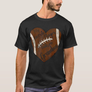 T-shirt Mon Joueur favori m'appelle Grand-mère Football He
