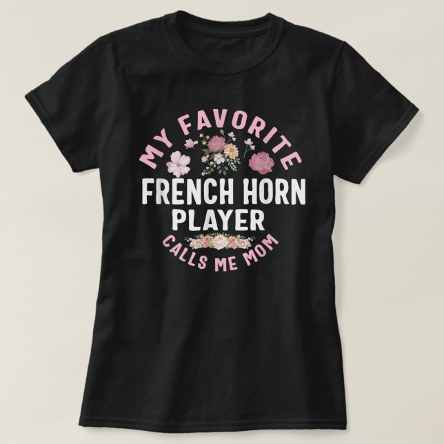 T-shirt Mon Joueur Français Préféré M'Appelle Maman Mère (Design devant)
