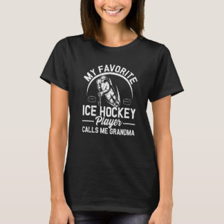 T-shirt Mon Joueur préféré de hockey sur glace m'appelle G