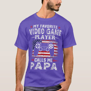 T-shirt Mon Joueur Vidéo Préféré M'Appelle Papa U