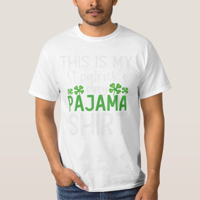 T-shirt Mon Jour de la Saint Patrick Pajama (Devant)