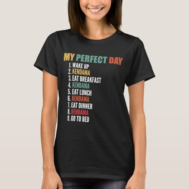 T-shirt Mon jour parfait Drôle Kendama (Devant)
