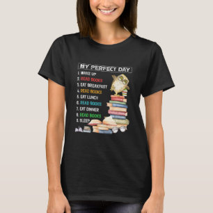 T-shirt Mon Jour Parfait Lire Livres Lire Livres Livres Dr
