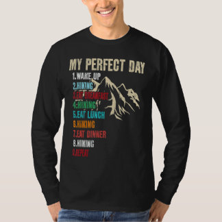 T-shirt Mon jour parfait Randonnée d'embarcation de bureau