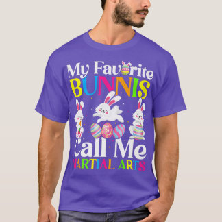 T-shirt Mon Lapin Favori M'Appelle Arts Martiaux Pâques 
