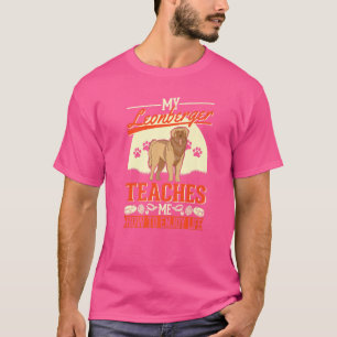 T-shirt Mon Leonberger M'Apprend À Profiter De La Vie Leon