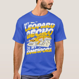 T-shirt Mon Léopard Gecko A Mangé Mes Devoirs