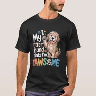 T-shirt Mon Lévrier Otter Pense Que Je Suis un Amoureux de