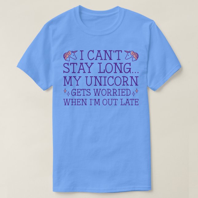 T-shirt Mon licorne s'inquiète 2 (Design devant)