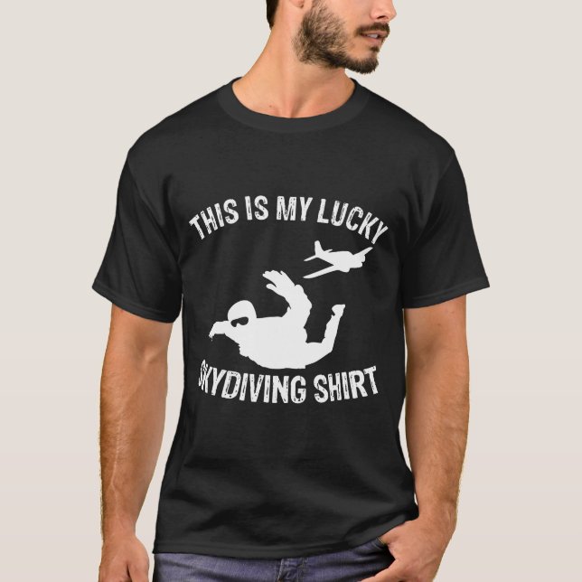 T-shirt Mon Lucky Skydiving Mm (Devant)