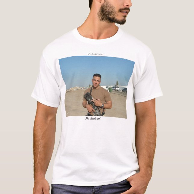 T-SHIRT MON MARI DU SOLDAT. .MY (Devant)