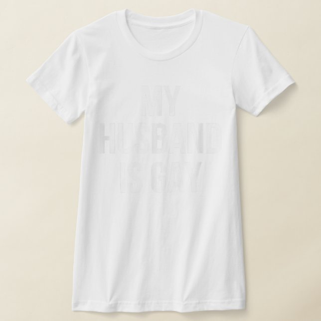 T-shirt Mon Mari Est Gay (Poser)