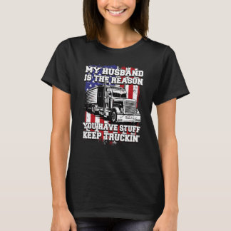 T-shirt Mon mari est la raison pour laquelle vous avez Stu