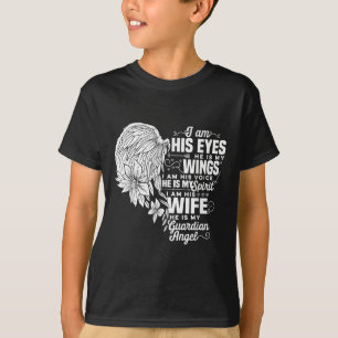 T-shirt Mon Mari Est Ma Femme Veuve De L'Ange Gardien