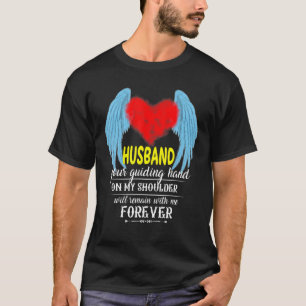 T-shirt Mon Mari Est Mon Ange Gardien En Mémoire Perdue Mo