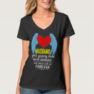 T-shirt Mon Mari Est Mon Ange Gardien En Mémoire Perdue Mo