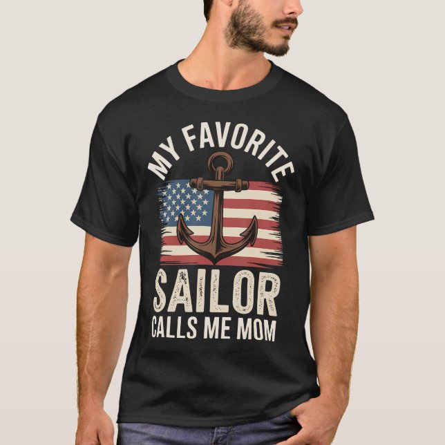 T-shirt Mon marin préféré m'appelle maman (Devant)