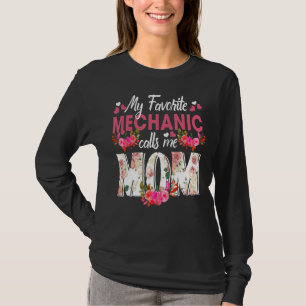T-shirt Mon Mécanique Préféré Appelez-moi Maman Joyeuse Mè
