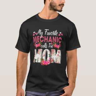 T-shirt Mon Mécanique Préféré Appelez-moi Maman Joyeuse Mè