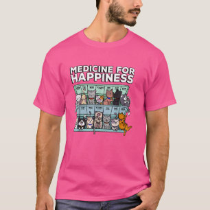 T-shirt Mon Médecin Du Bonheur Appelé Chats Chaque Jour Ki