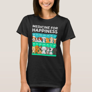 T-shirt Mon Médecin Du Bonheur Appelé Chiens Chaque Jour F