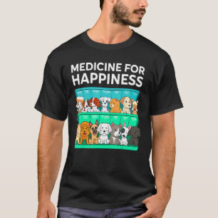 T-shirt Mon Médecin Du Bonheur Appelé Chiens Chaque Jour F