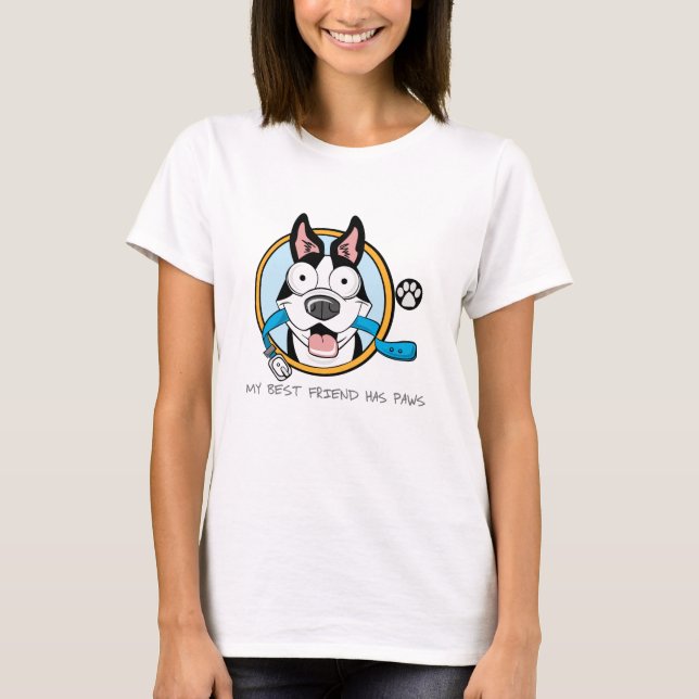 T-shirt mon meilleur ami a des pattes (Devant)
