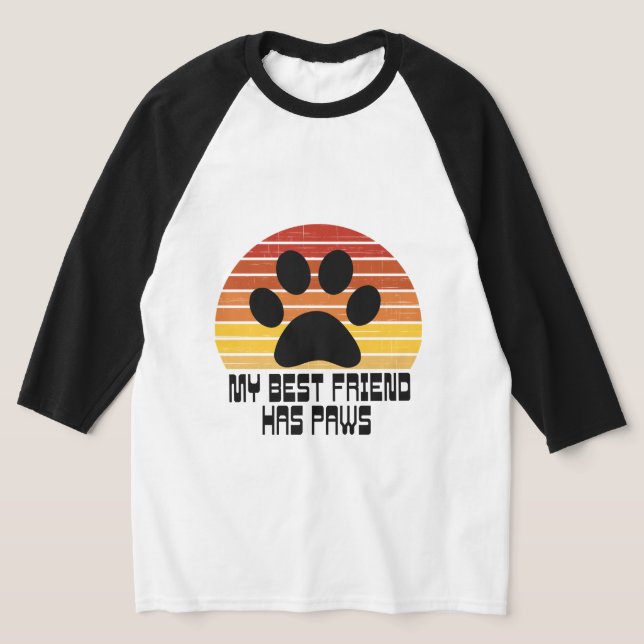 T-shirt Mon meilleur ami a des pattes   (Poser)