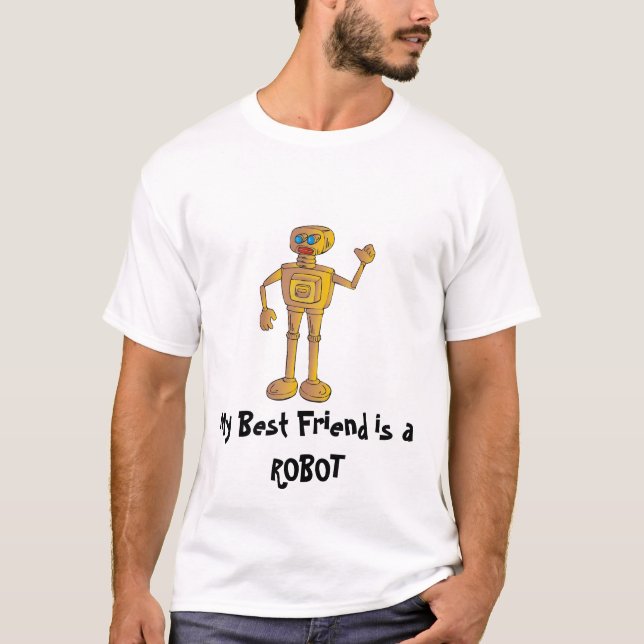 T-shirt Mon meilleur ami est un ROBOT (Devant)