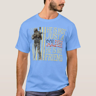 T-shirt Mon meilleur ami est un soldat fier ami de l'armée