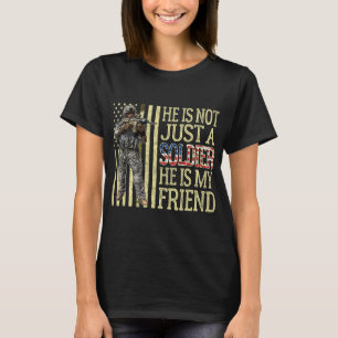 T-shirt Mon Meilleur Ami Est Un Soldat Fière Ami De L'Armé