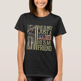 T-shirt Mon Meilleur Ami Est Un Soldat Fière Ami De L'Armé