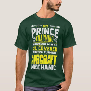 T-shirt Mon métier s'est avéré être un mécanicien d'avion
